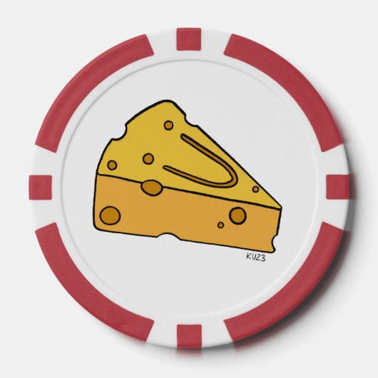 Cheesin' Cutie Käse Pokerchips (Vorderseite)