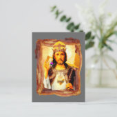 Cheesus Bacon Christ Postkarte (Stehend Vorderseite)