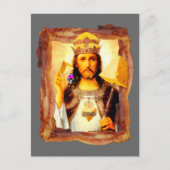 Cheesus Bacon Christ Postkarte (Vorderseite)