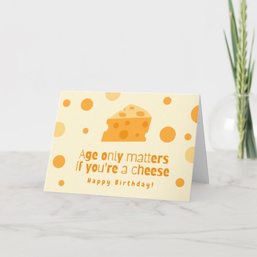 Cheesy Birthday Card Feiertagskarte (Vorderseite)