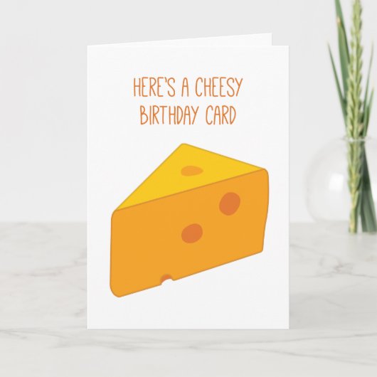 Cheesy Birthday Karte (Vorderseite)