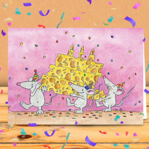 CHEESY BIRTHDAY WISHES Grußkarte von N. Janes Karte