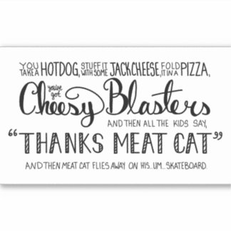 CHEESY BLASTERS AUFKLEBER