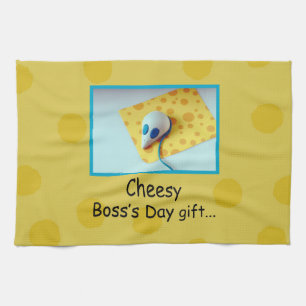 Cheesy Boss's Day, Holiday, Spaß Geschirrtuch