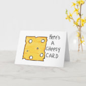 Cheesy Card, Funny Cheese Gruß, Feinschmecker Card Karte (Gelbe Blume)