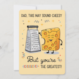 Cheesy Cheese Vater Funny Geburtstag Vater's Day Einladung