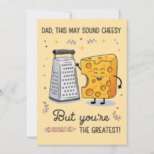 Cheesy Cheese Vater Funny Geburtstag Vater's Day Einladung