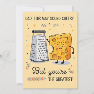 Cheesy Cheese Vater Funny Geburtstag Vater's Day Einladung