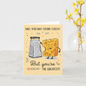 Cheesy Cheese Vater Funny Geburtstag Vater's Day Karte (Gelbe Blume)