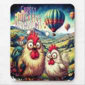 "Cheesy Chicken Balloon Adventure" Mouse Pad Mousepad (Vorne)