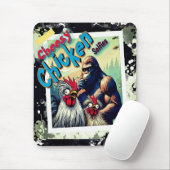 "Cheesy Chicken Selfies" Meet Bigfoot Mouse Pad Mousepad (Mit Mouse)