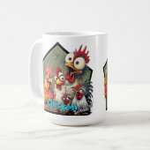 "Cheesy Chickens" Meetup  Kaffeetasse (Vorderseite Links)