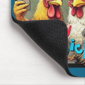 Cheesy Chickens Meetup Mouse Pad  Mousepad (Ecke)