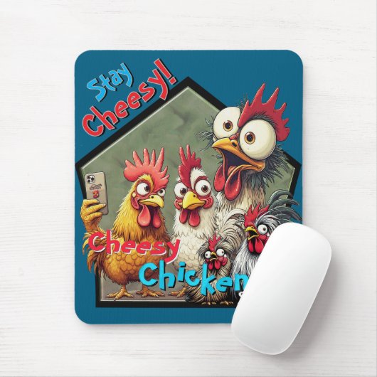 Cheesy Chickens Meetup Mouse Pad  Mousepad (Mit Mouse)