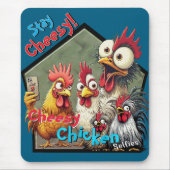 Cheesy Chickens Meetup Mouse Pad Mousepad (Vorne)