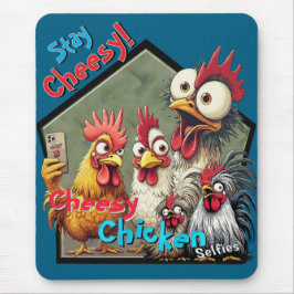 Cheesy Chickens Meetup Mouse Pad  Mousepad