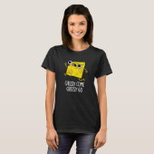 Cheesy Come Cheesy Go Funny Food Puff Dark BG T-Shirt (Vorne ganz)