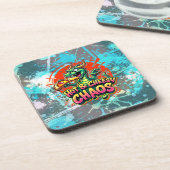 Cheesy Dragon Delight Getränkeuntersetzer (Linke Seite)