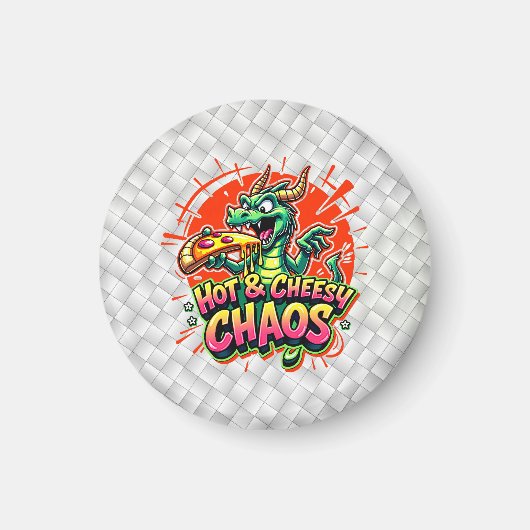 Cheesy Dragon Delight Magnet (Vorne)
