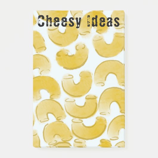 Cheesy Ideas Macaroni Pun Post-it Klebezettel (Vorderseite)