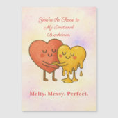 Cheesy Liebe & Laughs - Funny Magnetic Card Magnetkarte (Vorderseite)