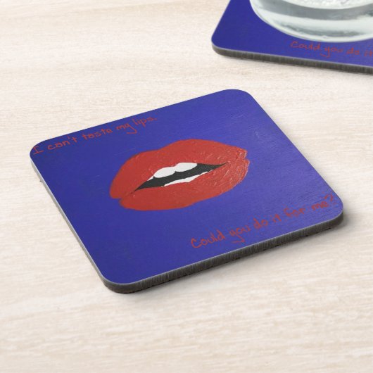 Cheesy Lines for Valentine's Coaster Getränkeuntersetzer (Linke Seite)