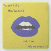 Cheesy Lines for Valentine's Stone Coaster Steinuntersetzer (Vorderseite)