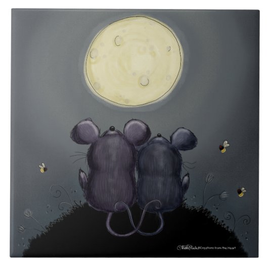 Cheesy Moon Fliese (Vorderseite)