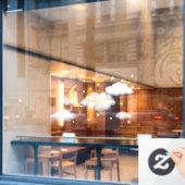 Cheesy Moon & Stars Personalisiert Fluffy Cloud Ki Fensteraufkleber (Café-Fenster)