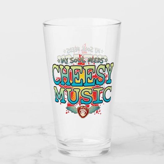 Cheesy Music Soul Glass Tumbler (Vorderseite)