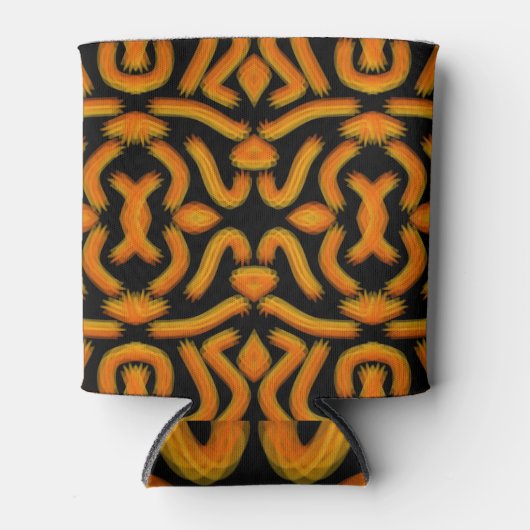 Cheesy Noodle Doodle Art Mirrored Image Pattern Dosenkühler (Vorderseite)