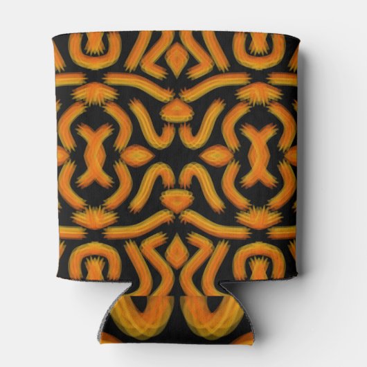 Cheesy Noodle Doodle Art Mirrored Image Pattern Dosenkühler (Rückseite)