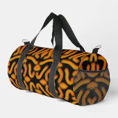 Cheesy Noodle Doodle Art Mirrored Image Pattern Duffle Bag (Rechte Ecke)