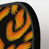 Cheesy Noodle Doodle Art Mirrored Image Pattern Pickleball Schläger (Linke Seite)