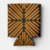 Cheesy Noodle Doodle Art Symmetrical Lined Pattern Dosenkühler (Vorderseite)