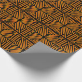 Cheesy Noodle Doodle Art Symmetrical Lined Pattern Geschenkpapier (Ecke)