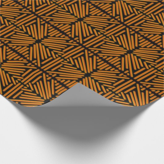 Cheesy Noodle Doodle Art Symmetrical Lined Pattern Geschenkpapier (Ecke)