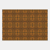 Cheesy Noodle Doodle Art Symmetrical Lined Pattern Geschenkpapier Set (Vorderseite 3)