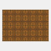 Cheesy Noodle Doodle Art Symmetrical Lined Pattern Geschenkpapier Set (Vorderseite)