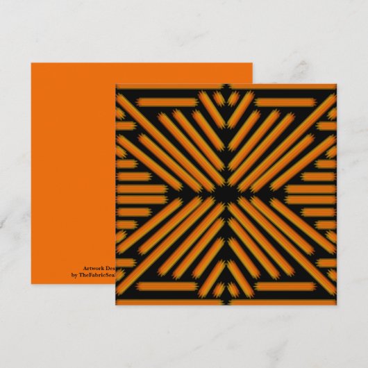 Cheesy Noodle Doodle Art Symmetrical Lined Pattern Karte (Vorne/Hinten)