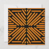 Cheesy Noodle Doodle Art Symmetrical Lined Pattern Karte (Vorderseite)
