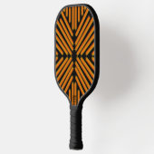 Cheesy Noodle Doodle Art Symmetrical Lined Pattern Pickleball Schläger (Links)