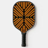Cheesy Noodle Doodle Art Symmetrical Lined Pattern Pickleball Schläger (Rückseite)