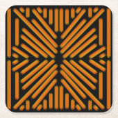 Cheesy Noodle Doodle Art Symmetrical Lined Pattern Rechteckiger Pappuntersetzer (Vorderseite)