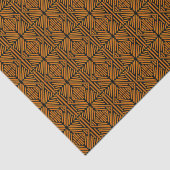 Cheesy Noodle Doodle Art Symmetrical Lined Pattern Seidenpapier (Ausschnitt)