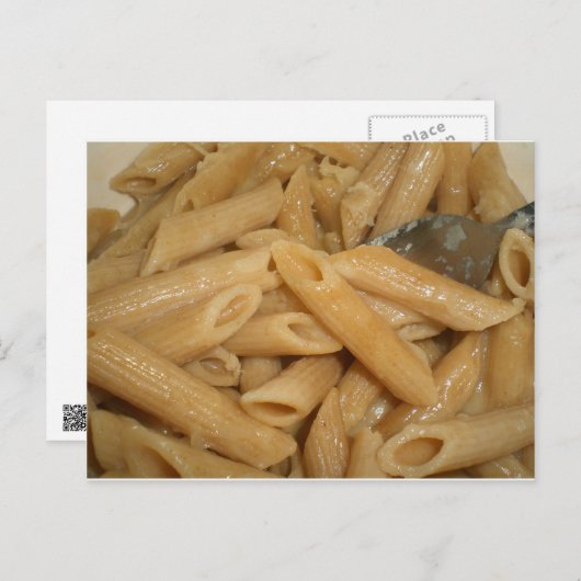 Cheesy Pasta Postkarte (Vorne/Hinten)