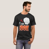 Cheesy Pickup Line Hook Up I Can Cook T-Shirt (Vorne ganz)