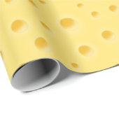 Cheesy Present Funny Realistic Cheddar Käse Geschenkpapier (Rolleneckpunkt)