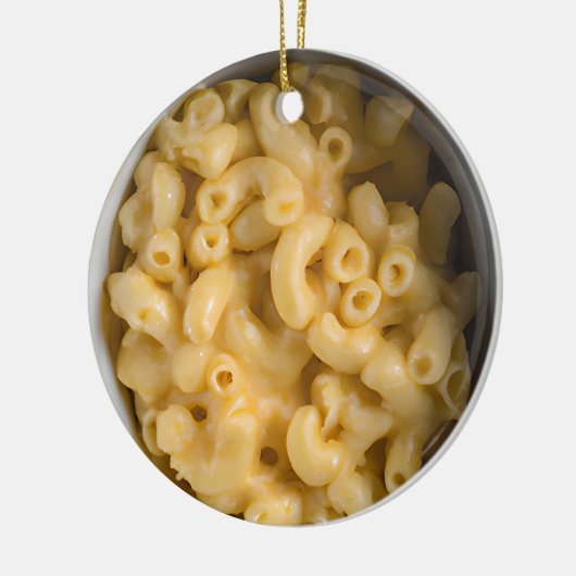 Cheesy Puns Mac me Happy Funny Food Pub Weihnachte Keramik Ornament (Links)