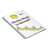 Cheesy Steps to Success Wrapping Paper Notebook Notizblock (Rechte Seite)